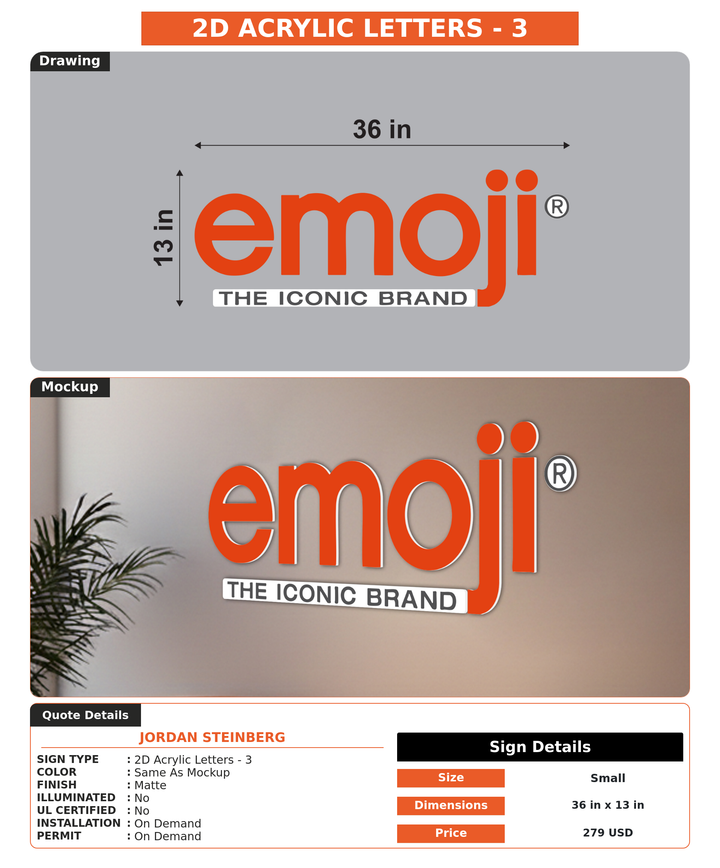 CUSTOM MOCKUP SIGN FOR Jordan Steinberg