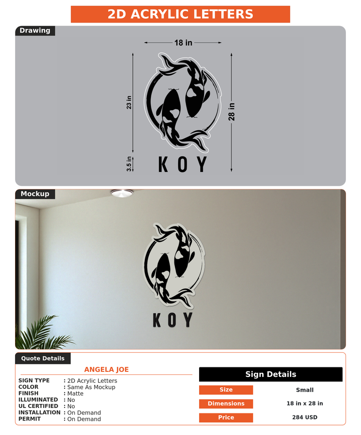 CUSTOM MOCKUP SIGN FOR Angela Joe