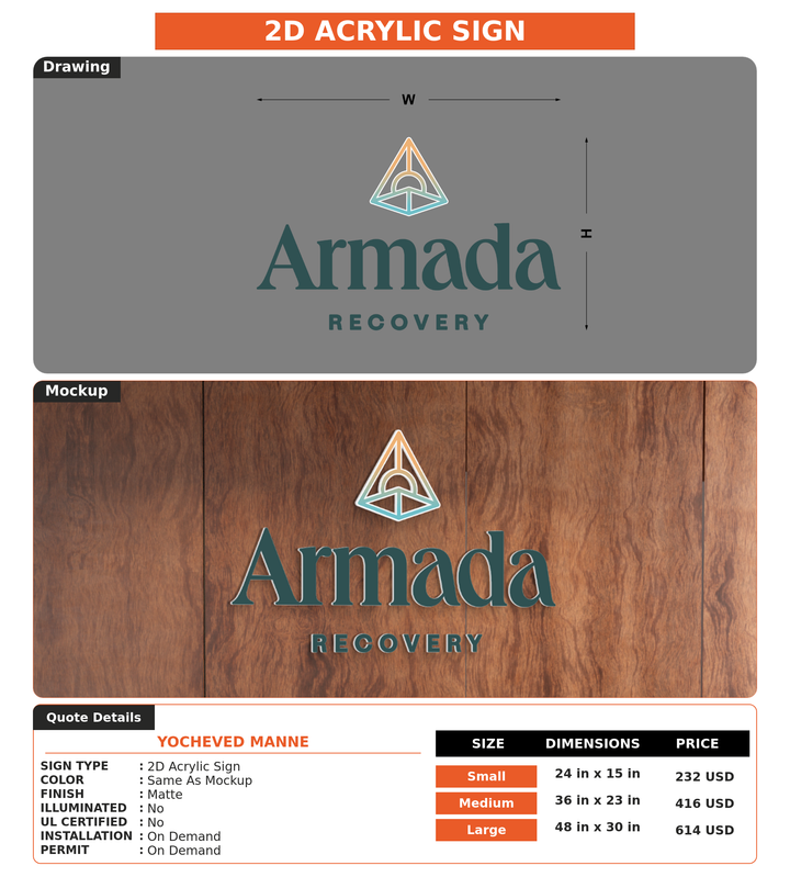 CUSTOM MOCKUP SIGN FOR Yocheved manne