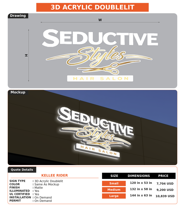 CUSTOM MOCKUP SIGN FOR Kellee Rider