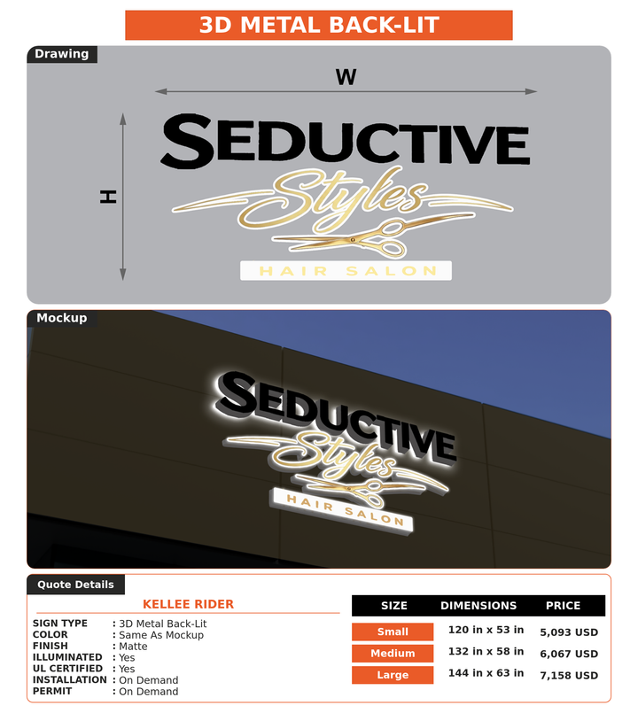 CUSTOM MOCKUP SIGN FOR Kellee Rider