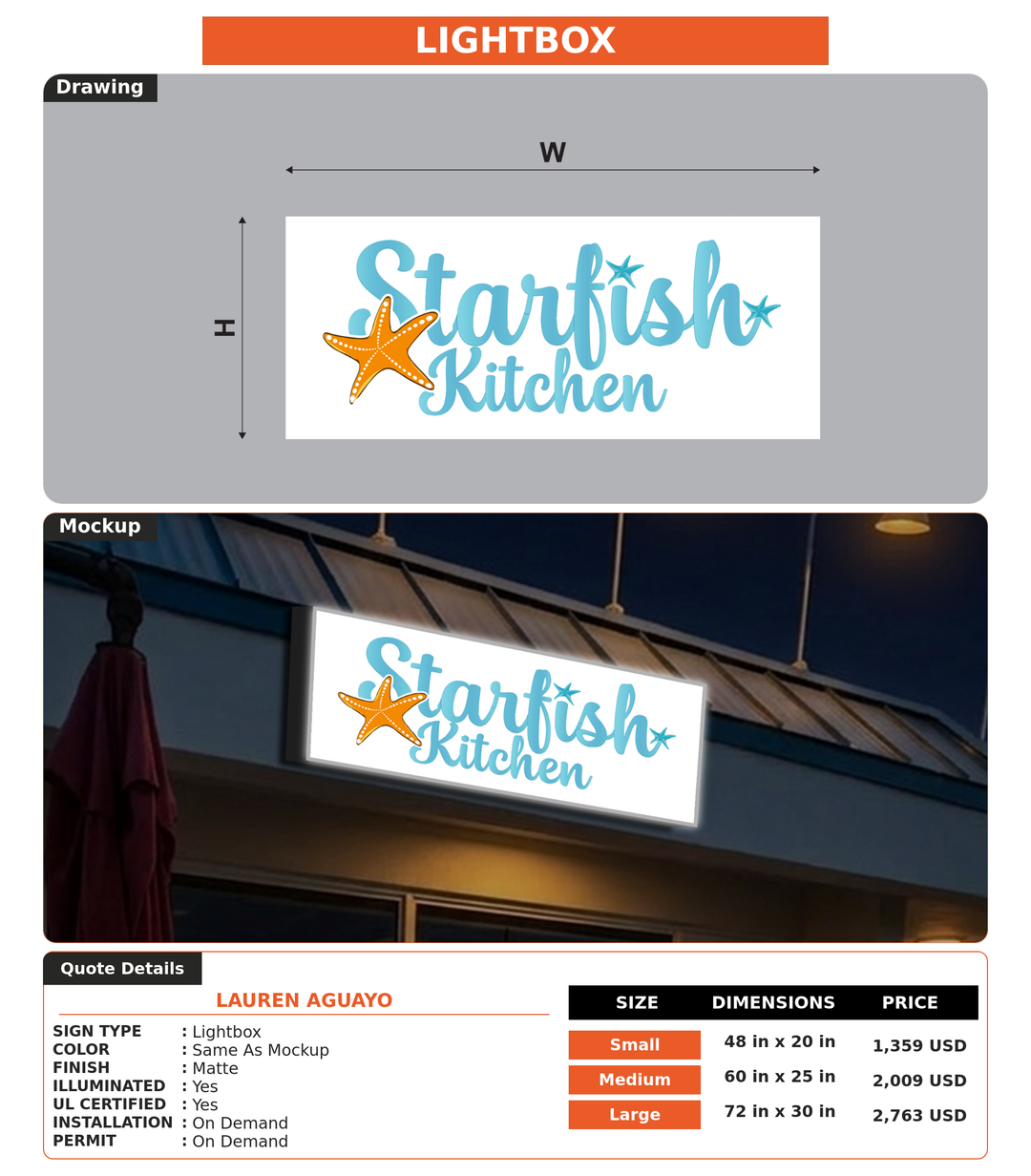 CUSTOM MOCKUP SIGN FOR lauren aguayo