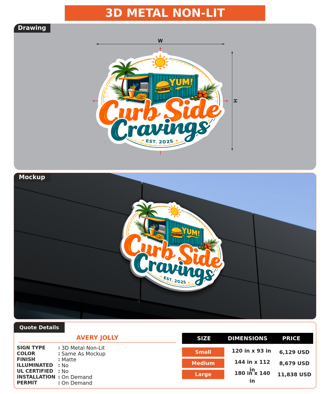 CUSTOM MOCKUP SIGN FOR Avery Jolly