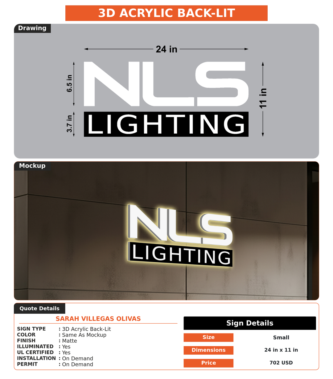 CUSTOM MOCKUP SIGN FOR Sarah Villegas Olivas