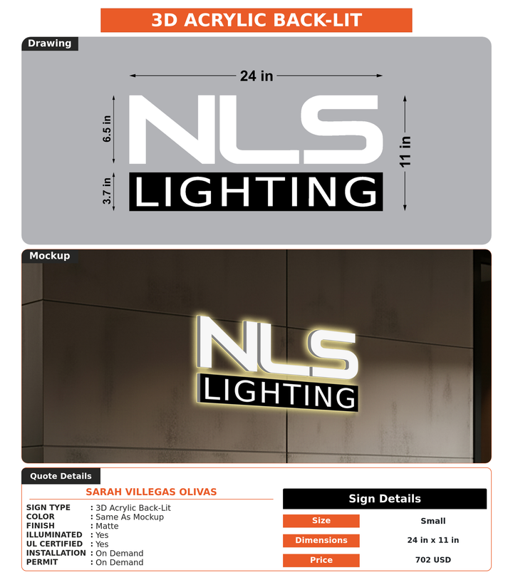 CUSTOM MOCKUP SIGN FOR Sarah Villegas Olivas