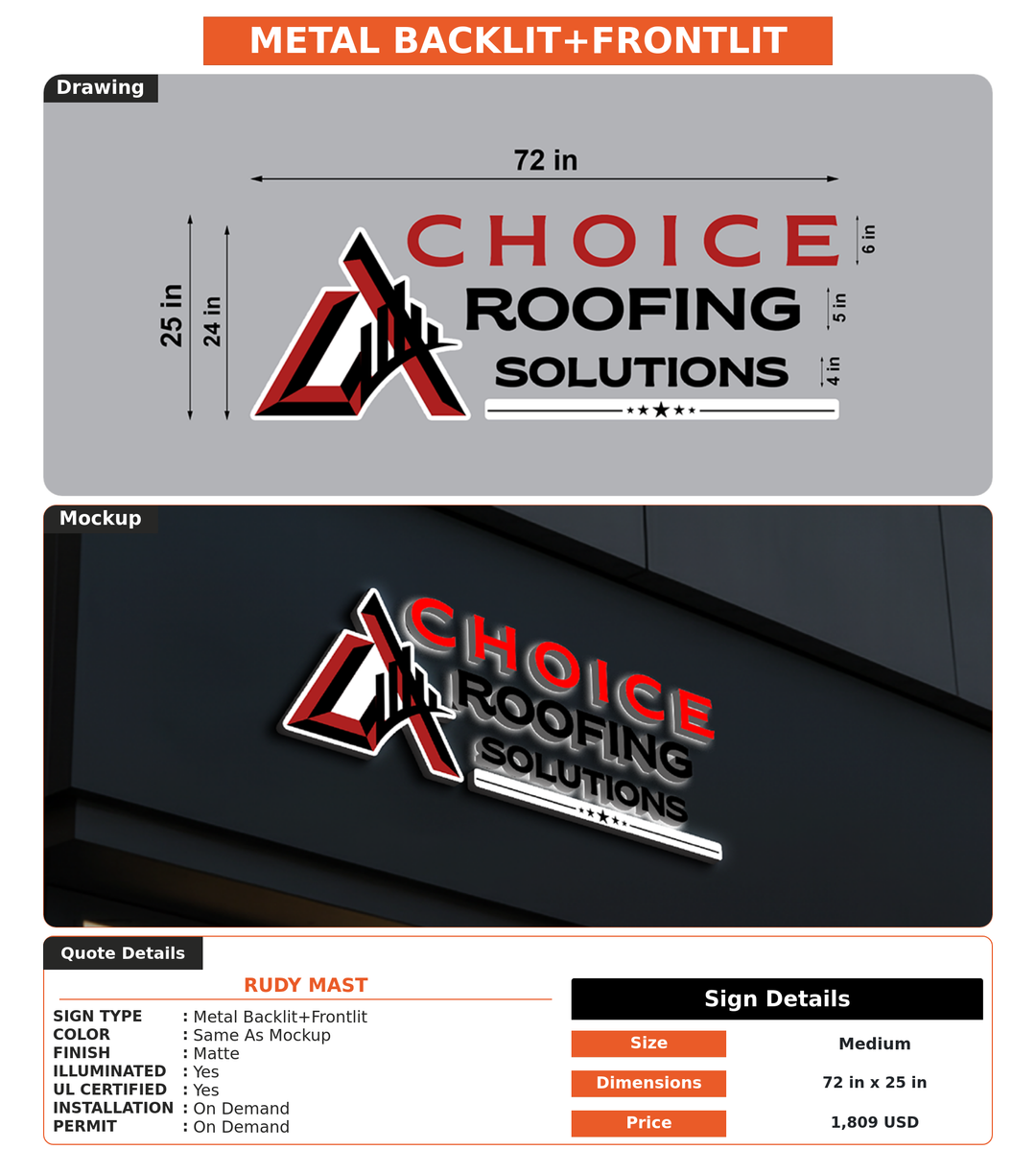 CUSTOM MOCKUP SIGN FOR Rudy Mast