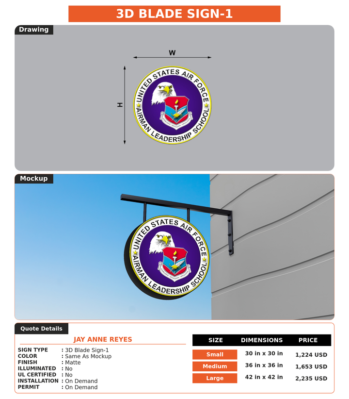 CUSTOM MOCKUP SIGN FOR Jay Anne Reyes
