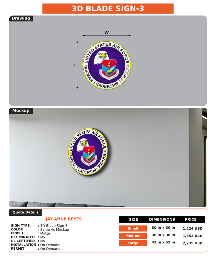 CUSTOM MOCKUP SIGN FOR Jay Anne Reyes