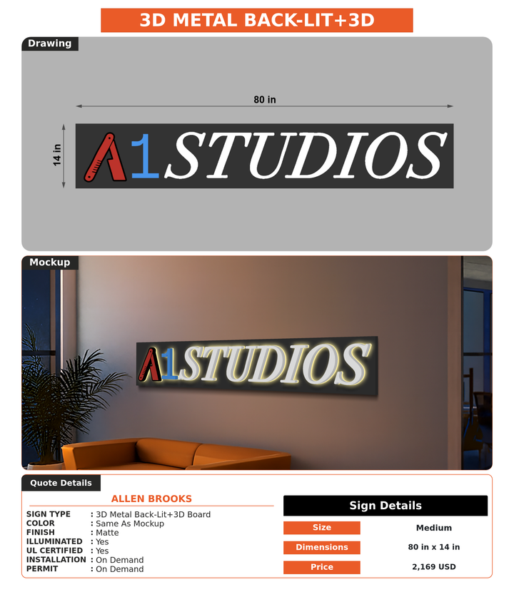 CUSTOM MOCKUP SIGN FOR Allen Brooks