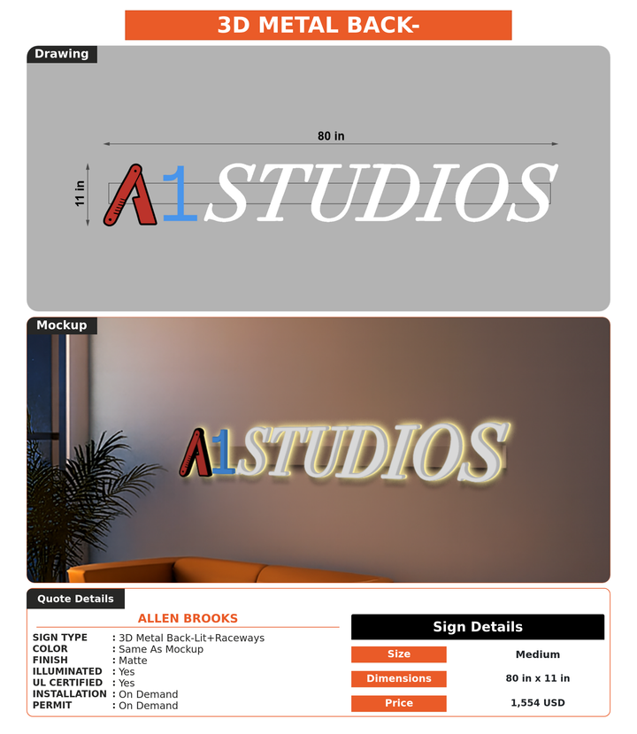 CUSTOM MOCKUP SIGN FOR Allen Brooks