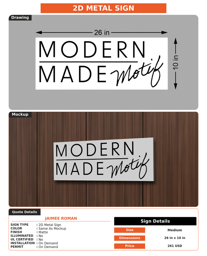 CUSTOM MOCKUP SIGN FOR Jaimee Roman