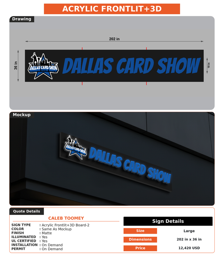 CUSTOM MOCKUP SIGN FOR Caleb Toomey