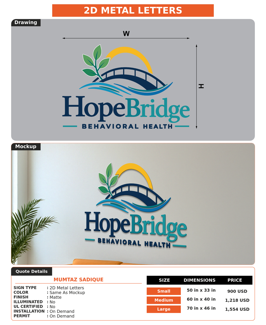 CUSTOM MOCKUP SIGN FOR Mumtaz Sadique
