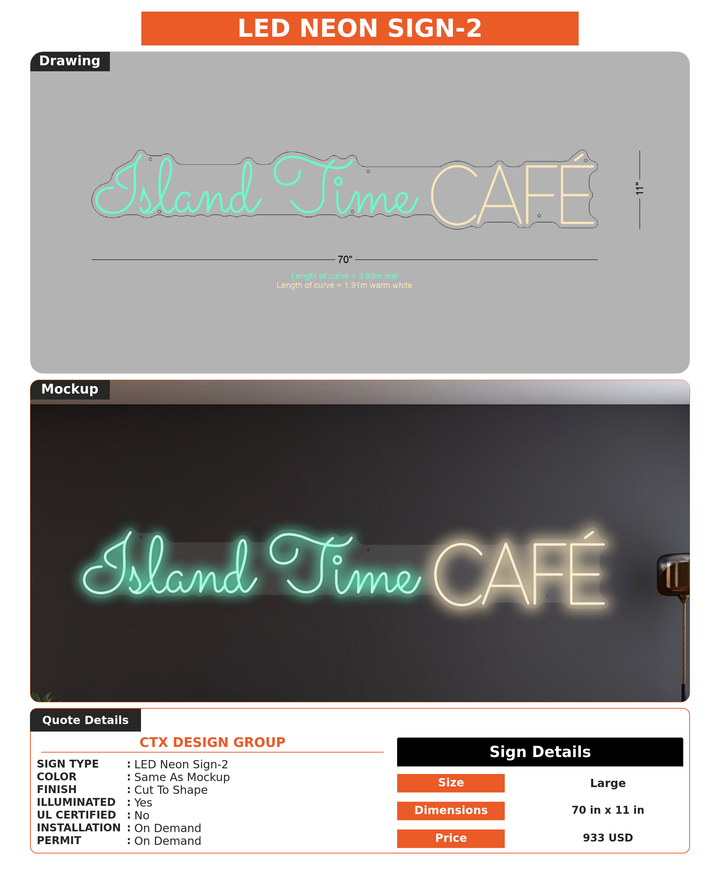 CUSTOM MOCKUP SIGN FOR CTX Design Group