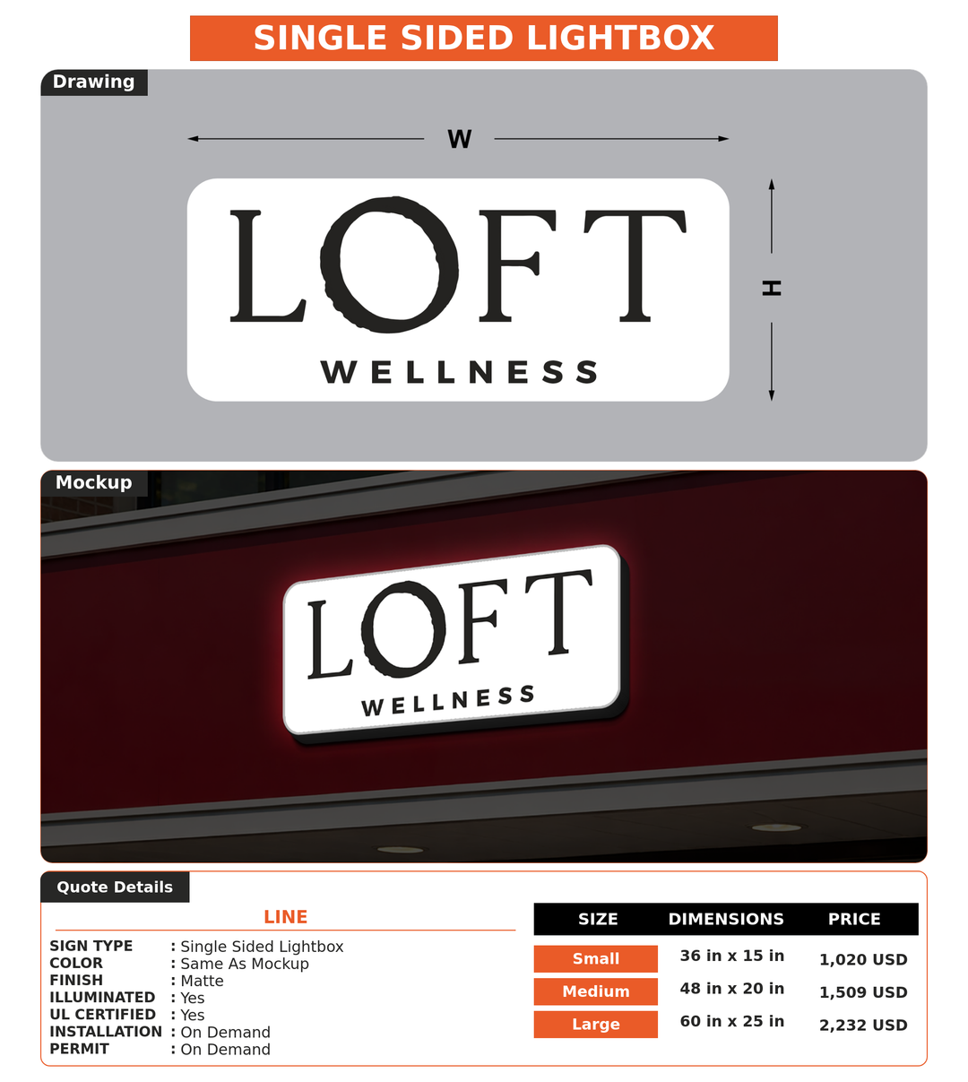 CUSTOM MOCKUP SIGN FOR Line