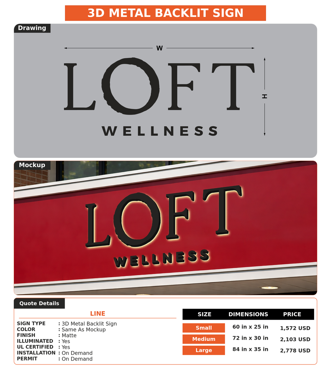 CUSTOM MOCKUP SIGN FOR Line