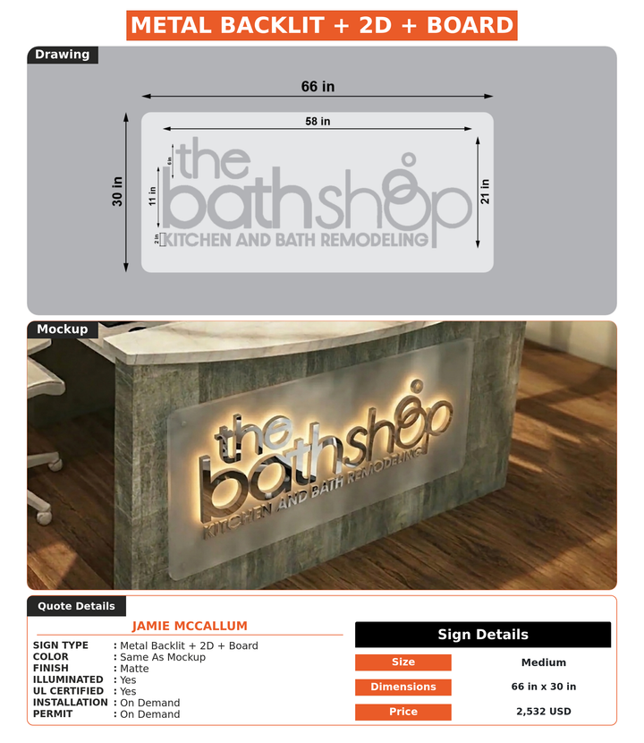 CUSTOM MOCKUP SIGN FOR Jamie McCallum