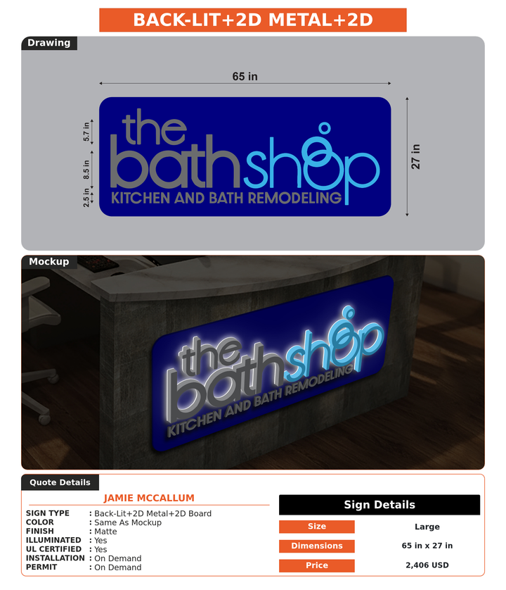 CUSTOM MOCKUP SIGN FOR Jamie McCallum