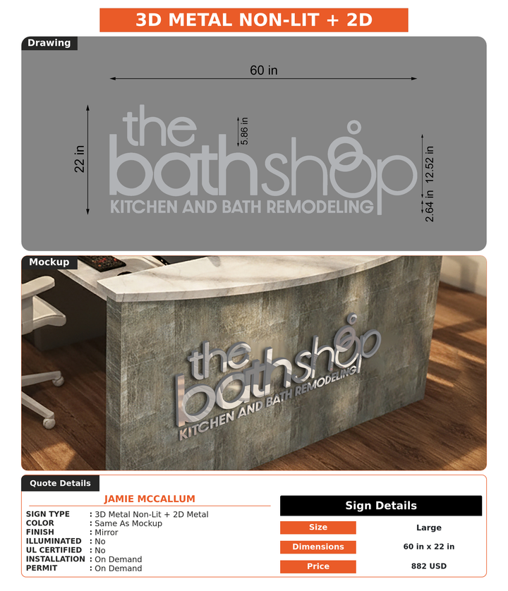 CUSTOM MOCKUP SIGN FOR Jamie McCallum