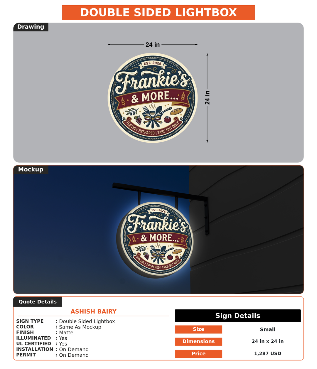 CUSTOM MOCKUP SIGN FOR Ashish Bairy