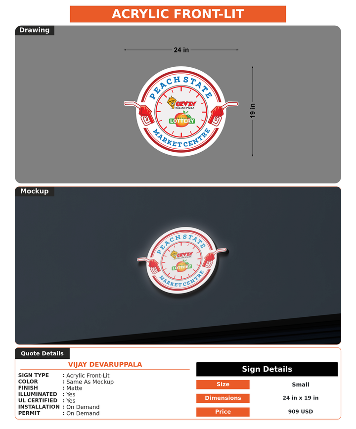 CUSTOM MOCKUP SIGN FOR Vijay Devaruppala