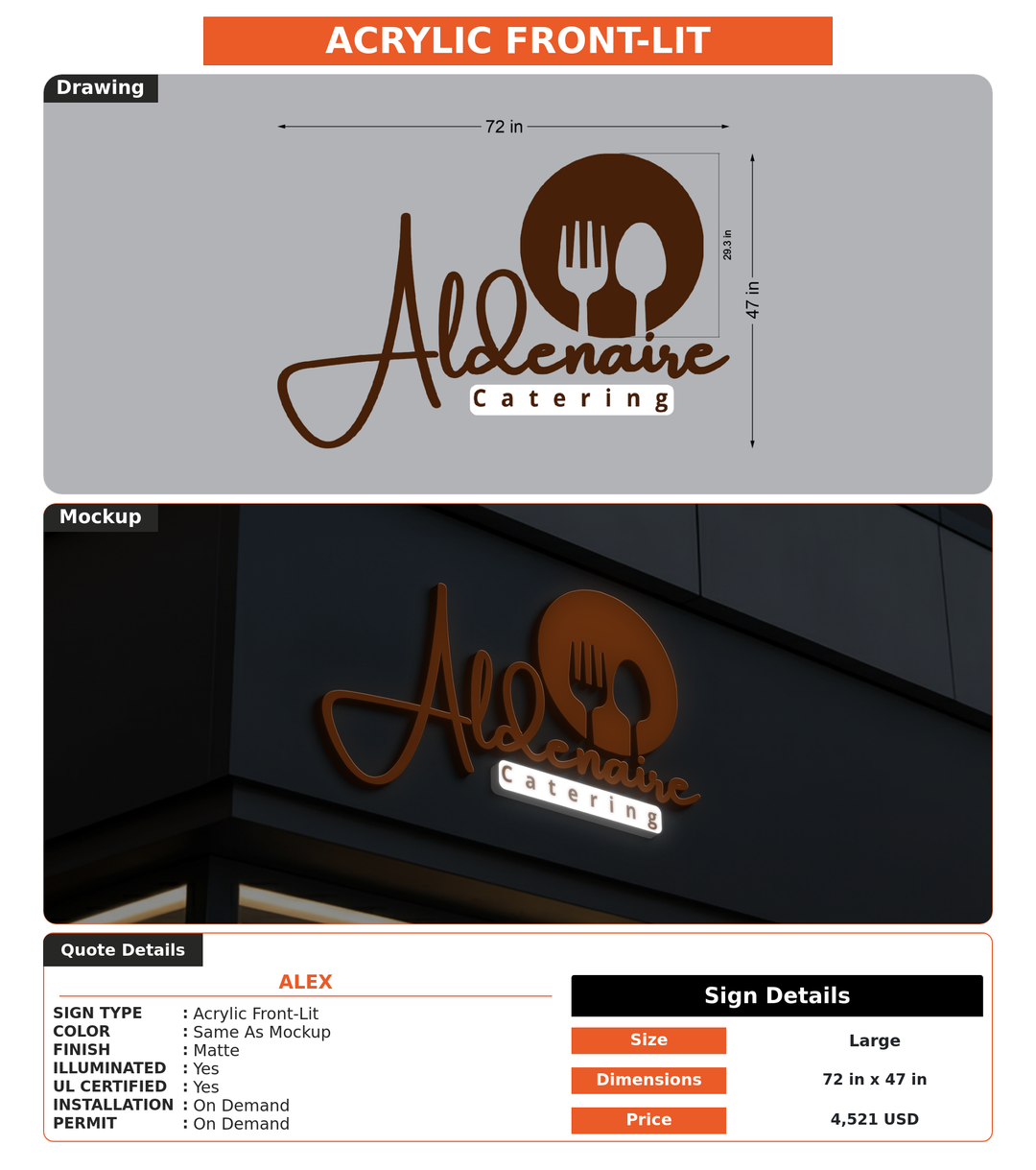 CUSTOM MOCKUP SIGN FOR Alex