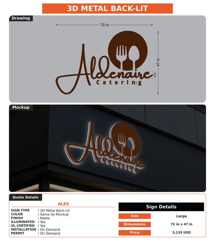 CUSTOM MOCKUP SIGN FOR Alex