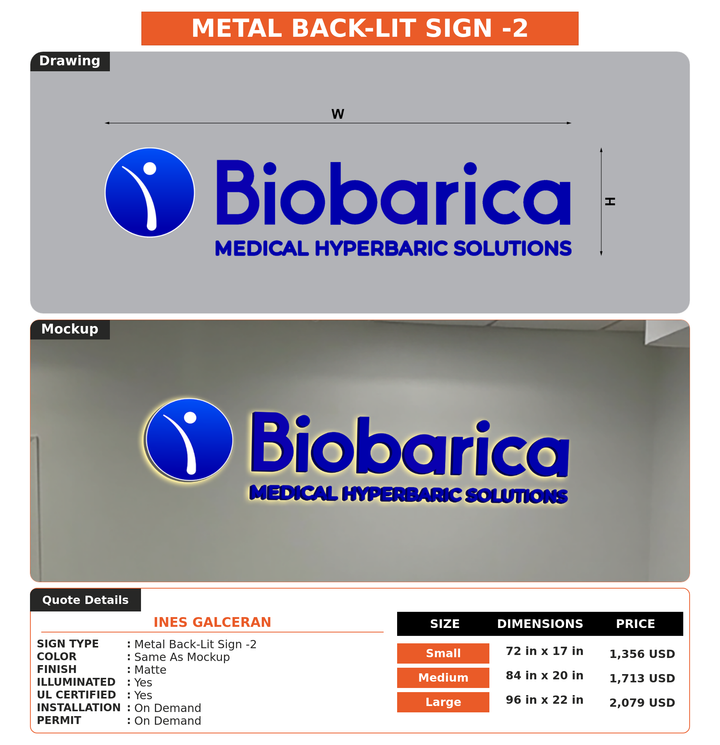 CUSTOM MOCKUP SIGN FOR Ines Galceran