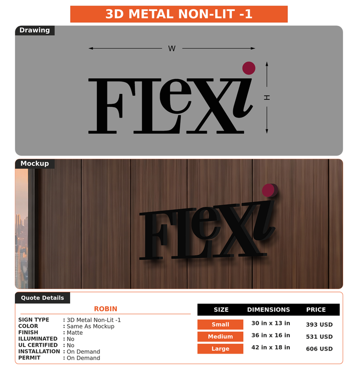 CUSTOM MOCKUP SIGN FOR Robin
