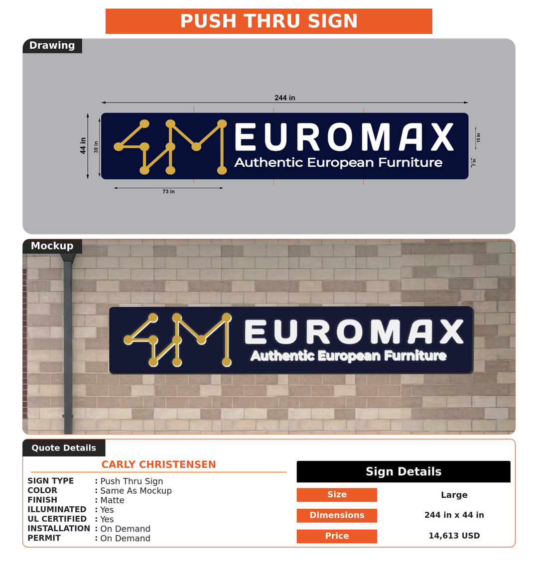 CUSTOM MOCKUP SIGN FOR Carly Christensen