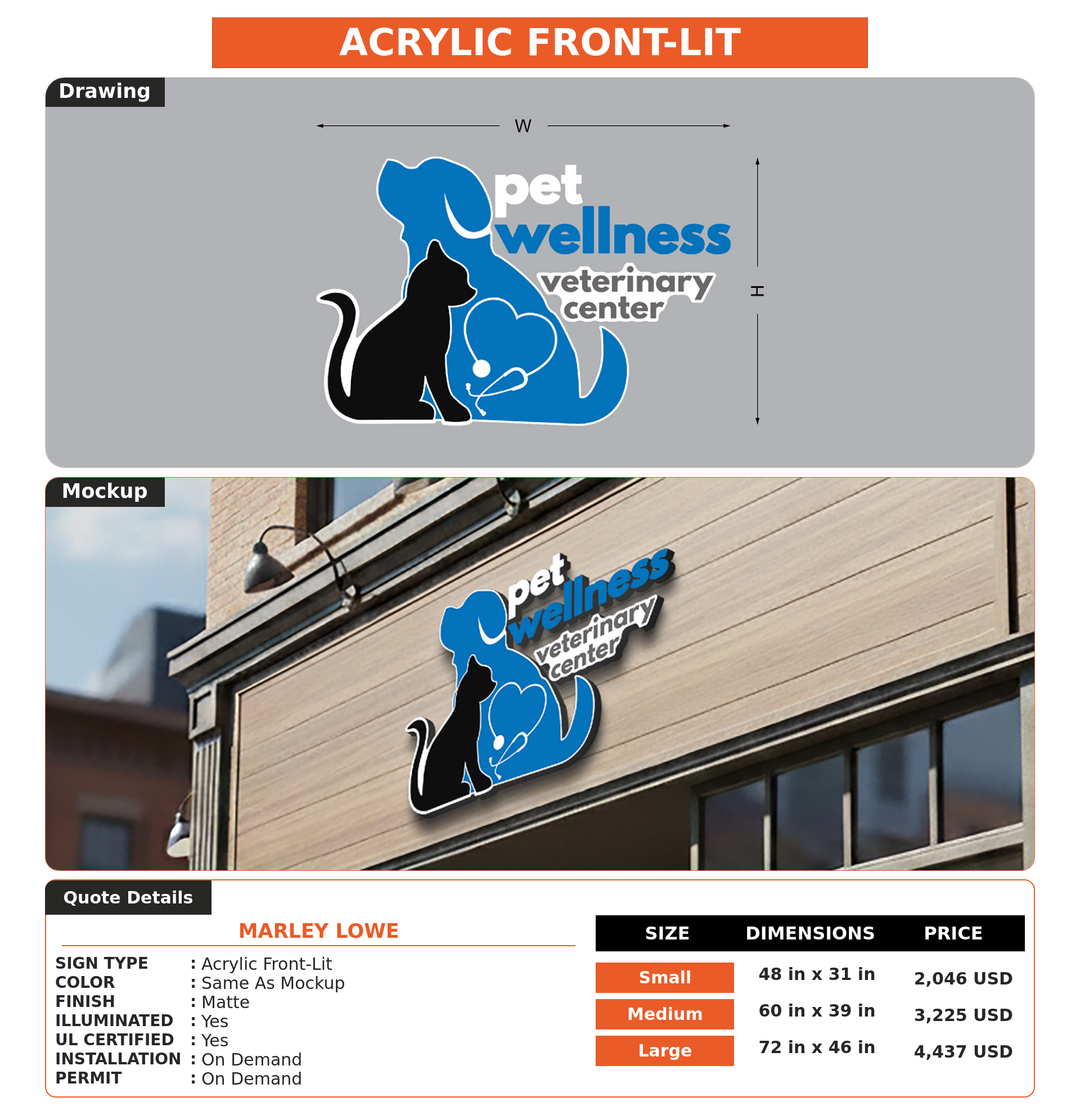 CUSTOM MOCKUP SIGN FOR Marley Lowe