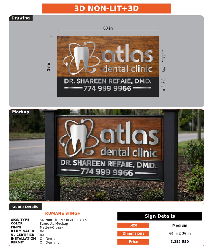 CUSTOM MOCKUP SIGN FOR Rumane Siingh
