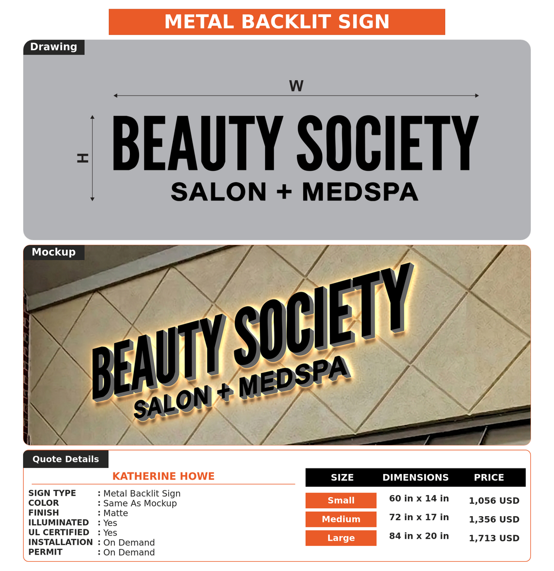 CUSTOM MOCKUP SIGN FOR Katherine Howe