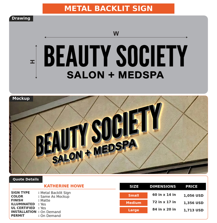 CUSTOM MOCKUP SIGN FOR Katherine Howe