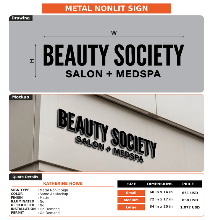 CUSTOM MOCKUP SIGN FOR Katherine Howe