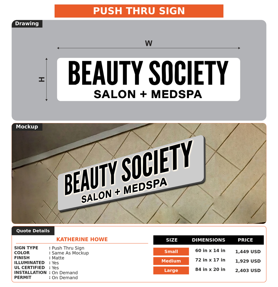 CUSTOM MOCKUP SIGN FOR Katherine Howe