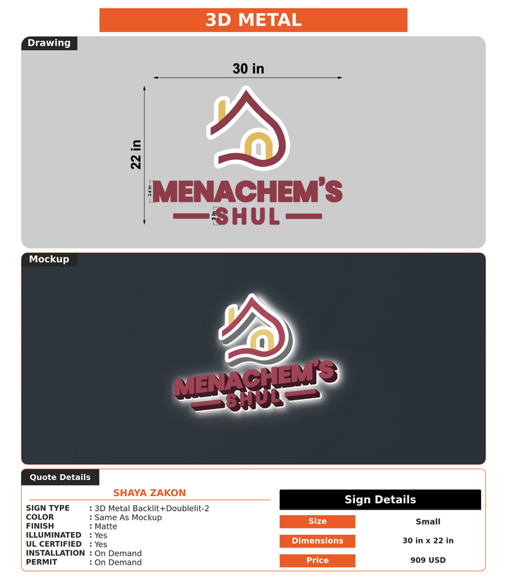 CUSTOM MOCKUP SIGN FOR Shaya Zakon