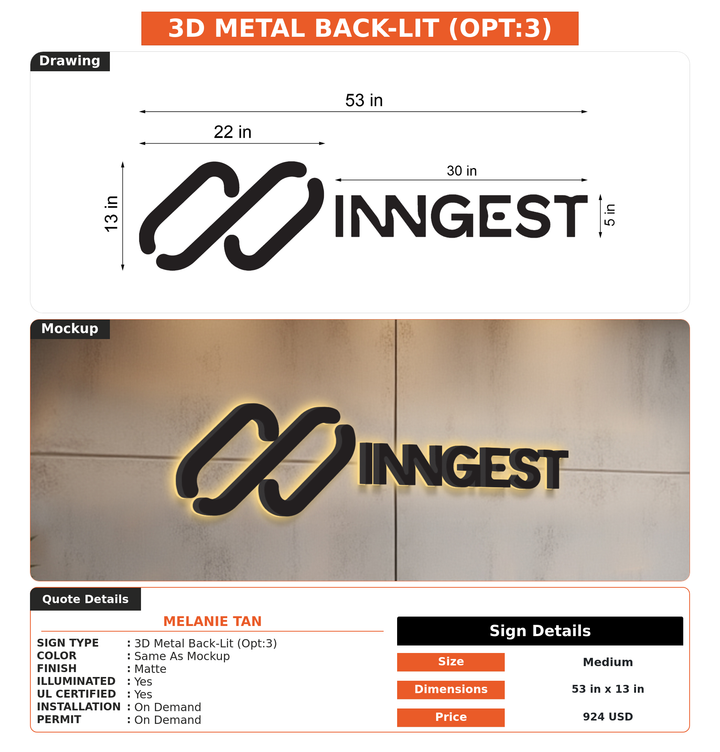 CUSTOM MOCKUP SIGN FOR Melanie Tan