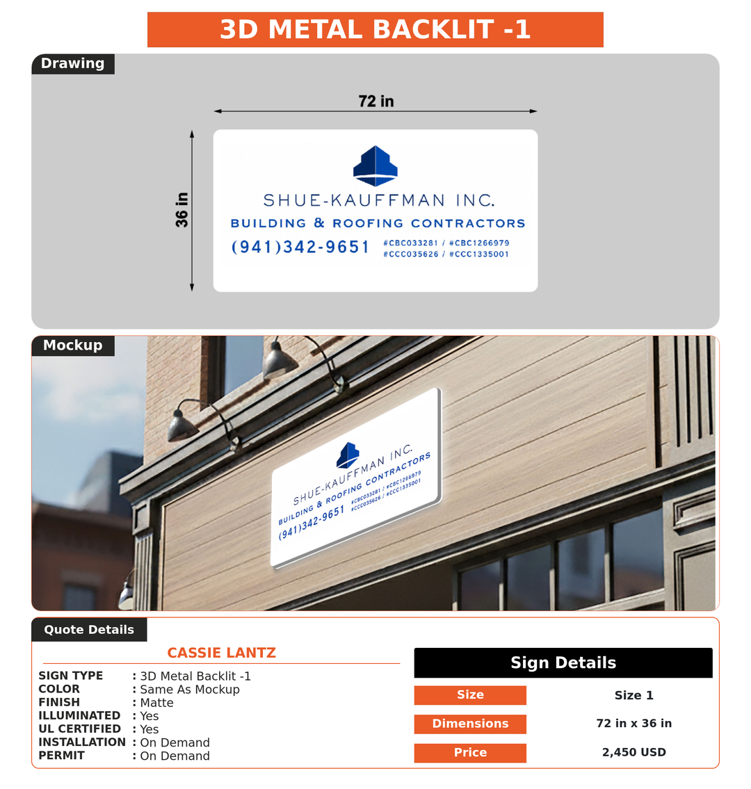 CUSTOM MOCKUP SIGN FOR Cassie Lantz