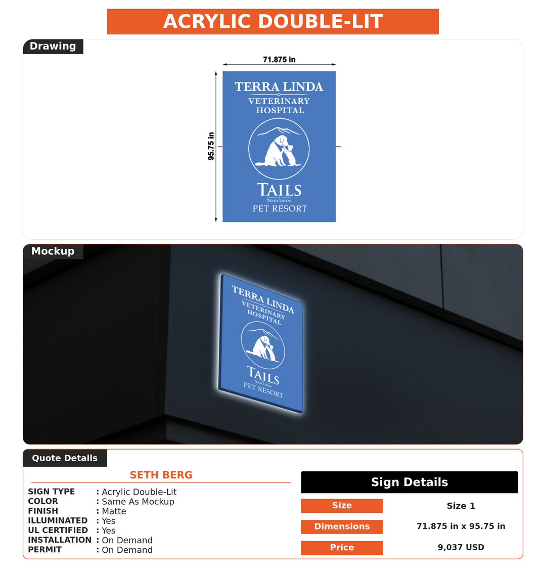 CUSTOM MOCKUP SIGN FOR Seth Berg