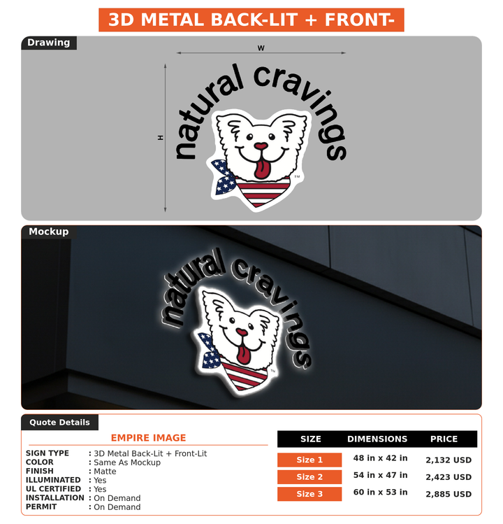 CUSTOM MOCKUP SIGN FOR Empire Image