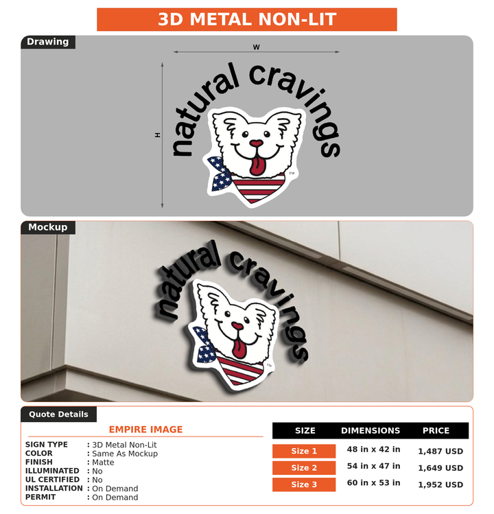 CUSTOM MOCKUP SIGN FOR Empire Image
