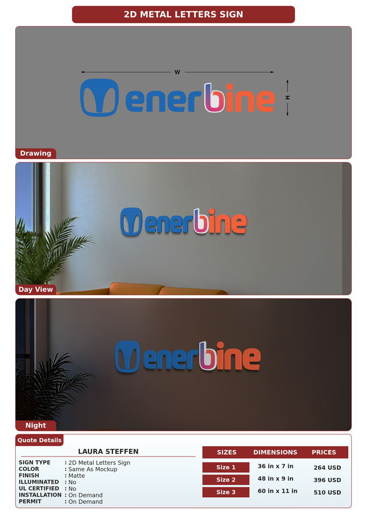 CUSTOM MOCKUP SIGN FOR Laura Steffen
