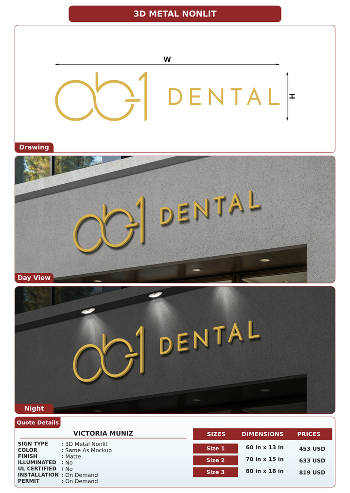 CUSTOM MOCKUP SIGN FOR Victoria Muniz