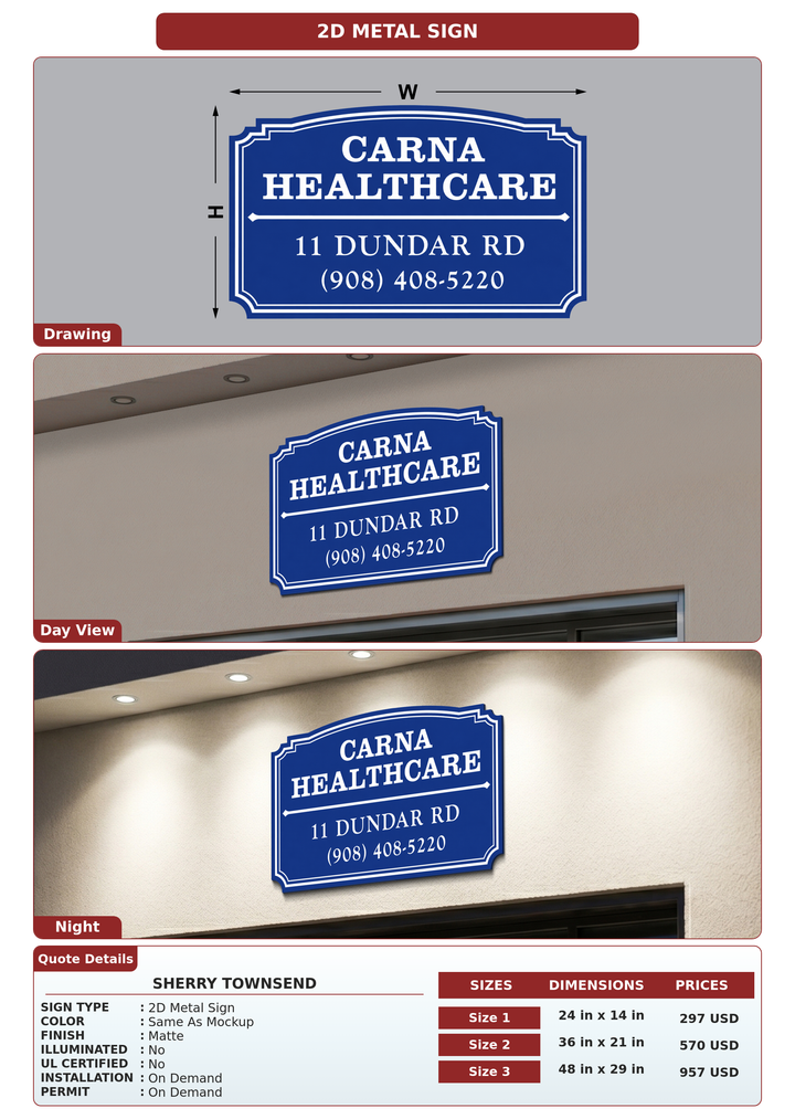 CUSTOM MOCKUP SIGN FOR Sherry Townsend
