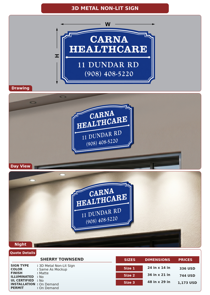 CUSTOM MOCKUP SIGN FOR Sherry Townsend