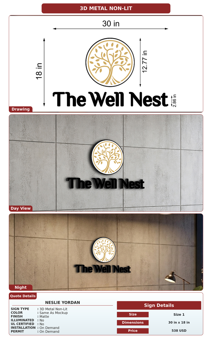CUSTOM MOCKUP SIGN FOR Neslie Yordan