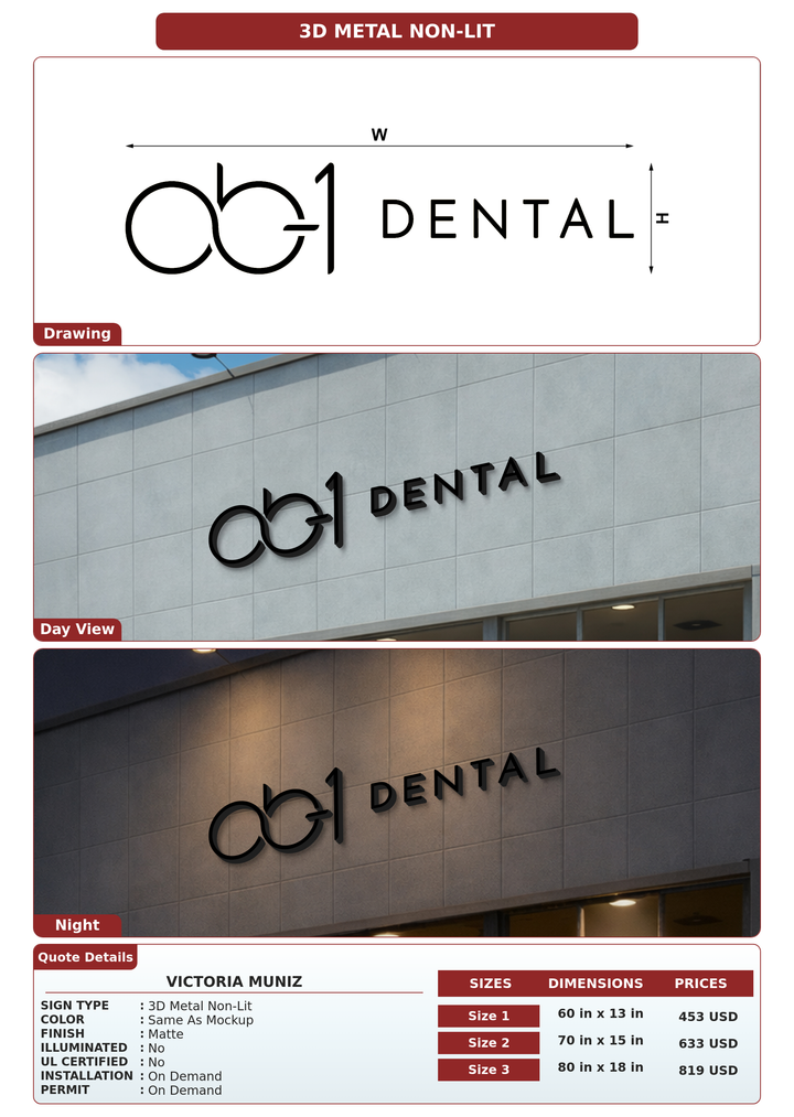 CUSTOM MOCKUP SIGN FOR Victoria Muniz