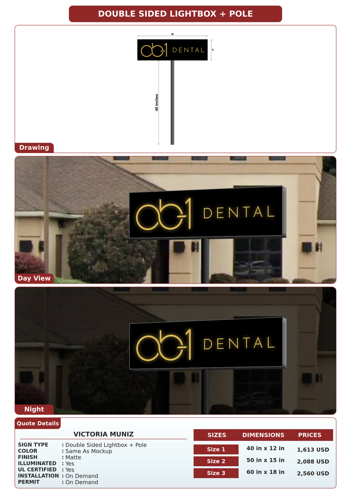 CUSTOM MOCKUP SIGN FOR Victoria Muniz