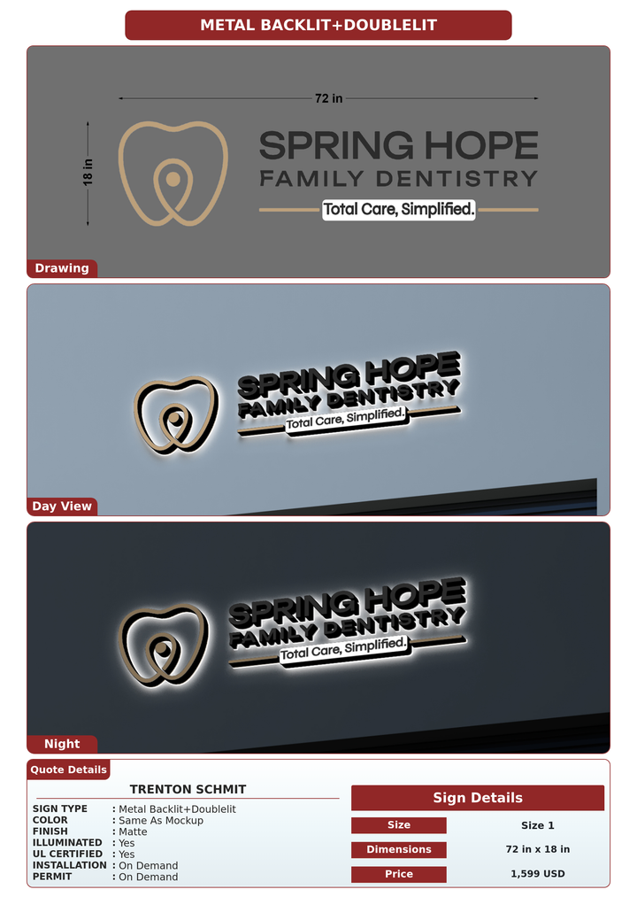 CUSTOM MOCKUP SIGN FOR Trenton Schmit